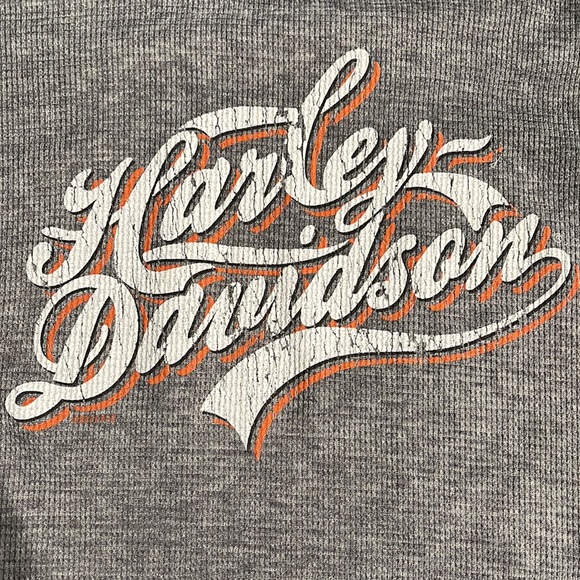 NWOT Harley-Davidson Heather Gray Long Sleeve Size Large - Picture 3 of 5